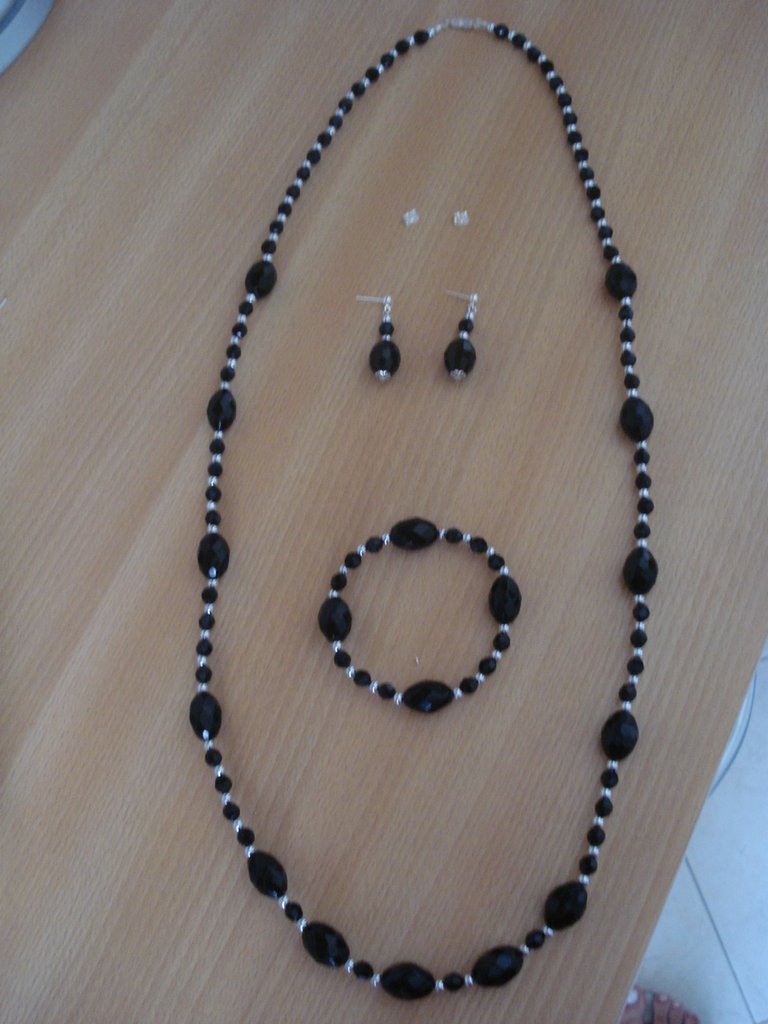AENEAS Orecchini Pendenti Con Perle Nere - Argento Sterling 925 Ipoallergenico