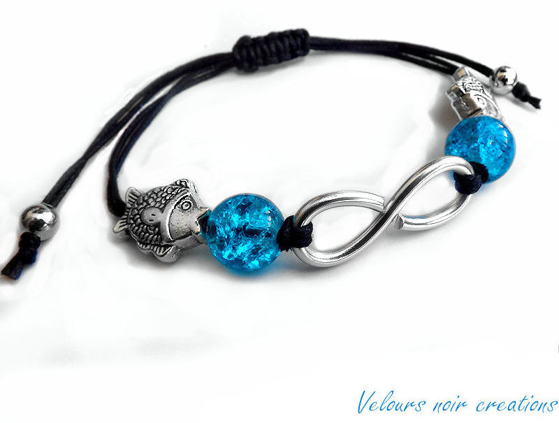 Bracciale Color Infinitum con pietre colorate, simbolo infinito e