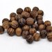 10 perle Distanziatori  in Legno Zebrato Caffè 11mm Dia scontato