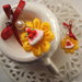orecchini kawaii cup cake macrame, Victorian style earrings shabby chic