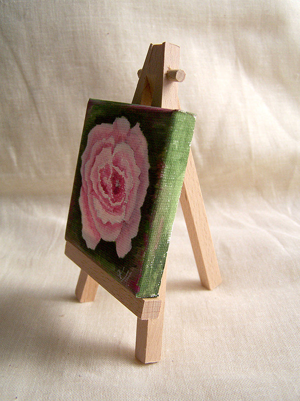 Set 4 Pezzi Mini Cavalletto In Legno E Lavagna In Miniatura – Accessori Per Casa Delle Bambole 1:12 – Decorazioni In Scala Per Mini Giardini E Diarama - 2