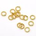 50 anelli ,anellini apribili dorati circa 5 mm metalo