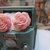 orecchini victorian style con rose di resina hand made