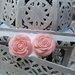 orecchini victorian style con rose di resina hand made