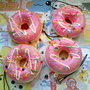 Squishy Doughnut Phone Charms/Key Chains Rosa