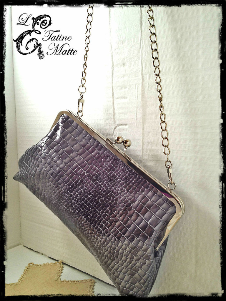 Borsa In Pelle Scamosciata Modamoda - Clutch Da Sera Elegante - Prodotto In Italia - Foto 10