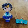 Ciondolo Sailor Mercury fatti a mano in fimo (orecchini, braccialetto, portachiavi, collana) 