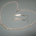 art 156 collana in perle di fiume naturali freschwater perarls e argento tibetano anallergico