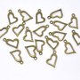 Charm connettori Ciondoli forma di Cuore Color Bronzo 20x11mm 