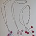 Collana con catena e perle di fimo con copriperla - mod.h01