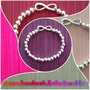 Bracciale Simbolo INFINITO Elastico Personalizzabile Coordinabile