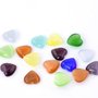 10 cabochon in opale forma cuore colori misti 8x8 