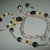 art 120 collana in agata verde trasparente e giada color crema, perle round varie misure, con orecchini e bracciale,argento tibetano anallergico