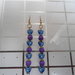 orecchini "Purple Blue"