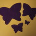 Set fustellati in feltro forma: farfalla 4 pezzi