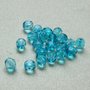 ,,OFFERTA,, lotto 30  perline in mezzo cristallo azzurro da 6 mm