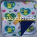 salviette cambio bebe lavabili  (rane & blu)/ set of 5 cloth wipes