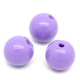 20 perle Distanziatori Sfere in Acrilico Viola 10mm Dia Foro:1.8mm 