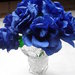 rose blu in carta crespa