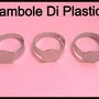 ♥ 3 BASE ANELLI REGOLABILI CON PIASTRA TONDA 10 MM ANELLO ♥