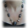 collana nero e argento con perle jaipur