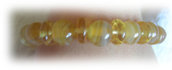 bracciale perle di vetro color ambra