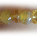 bracciale perle di vetro color ambra