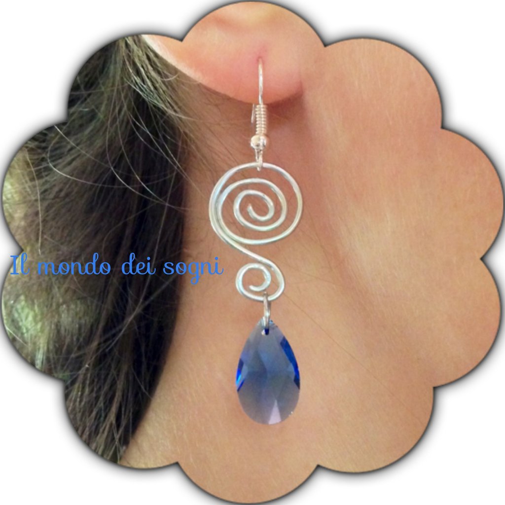 Orecchini Sabrina - Blu Multi - Resina - S&eacute;zane