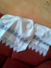 Asciugamani con rose blu