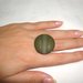 anello bottone verde militare!