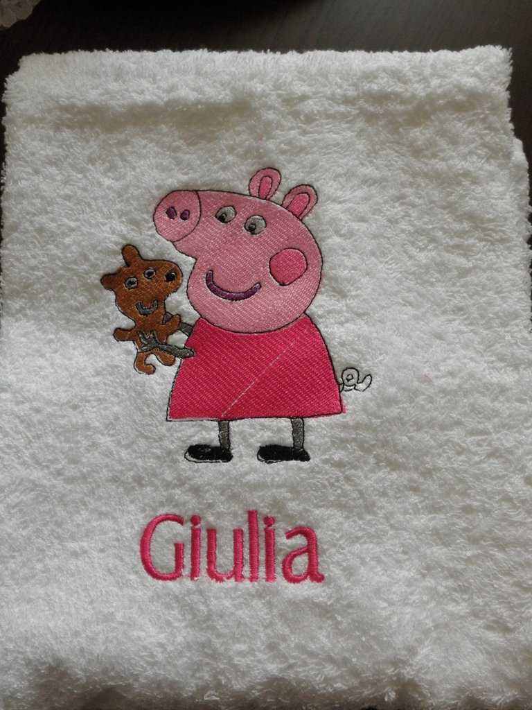 Asciugamano Con Merletto E Ricamo Nome E Data - Foto 11