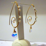 Orecchini spirale diamanti - SRL