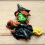 Ciondolo in fimo Elphaba (Wicked)