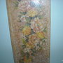 quadro su legno a decoupage:ramo di limone