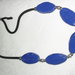 collana blu realizzata a mano