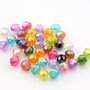 20 perle , perline sfaccettate 6 mm  colori mix