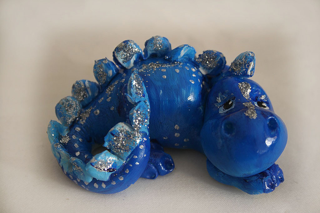 Hearts And Stars - Biglietto Portafortuna Blu E Bianco Con Stella Argentata E Busta