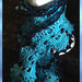 Sciarpa in cotone azzurro blu