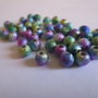 20 Perle stardust in acrilico multicolore 6 mm (cod.55)