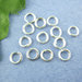 100 anellini,anelli Apribili tono Argentato misura 4 mm