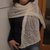 white shoulder wrap scarf neck warmer handmade from wool - with patternwhite shoulder wrap scarf neck warmer handmade from wool - with pattern