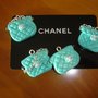 Fashion bag - CHANEL style colore TIFFANY  BLUE - fimo borsa