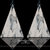 Orecchini triangolari effetto marmo-002