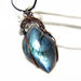 Collana con labradorite, ciondolo con labradorite II