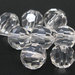  	 10  Sfere Perle, perline  Sfaccettate in Cristallo Vetro 6mm 