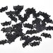100 Decorazioni Pipistrello Nero per Bigiotteria 15×8mm 