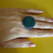 anello bottone viola e verde!!