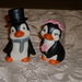 Penguin Wedding couple cake topper