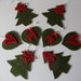 ADDOBBO IN FELTRO decorato a mano, basi in tre varianti ritagliate a mano - Collezione Speciale Natale