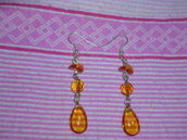 orecchini color ambra